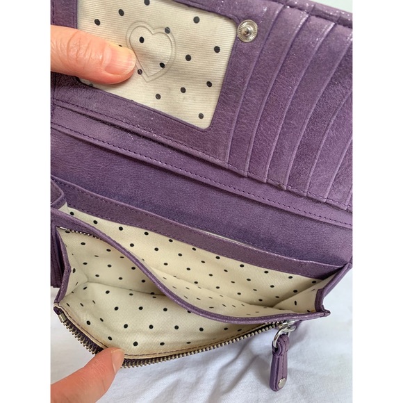 •JUICY COUTURE Quilted Purple Leather Wallet• - Picture 5 of 5